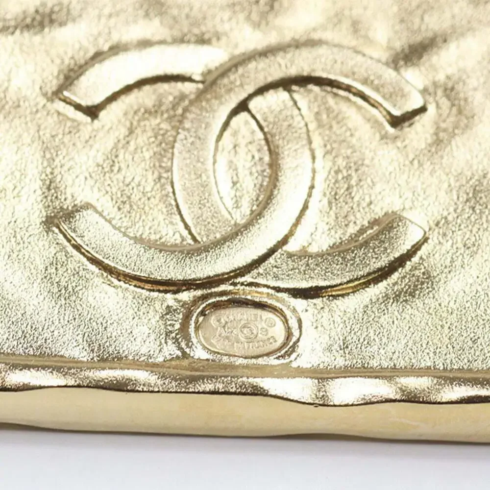 CHANEL Black Leather Brooch